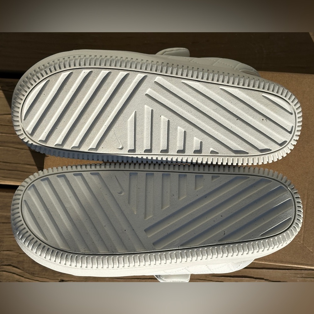 Womens Nike Calm Recovery Plush Casual Sandal Slides Beige - Womens 9 NEW - Picture 8 of 9